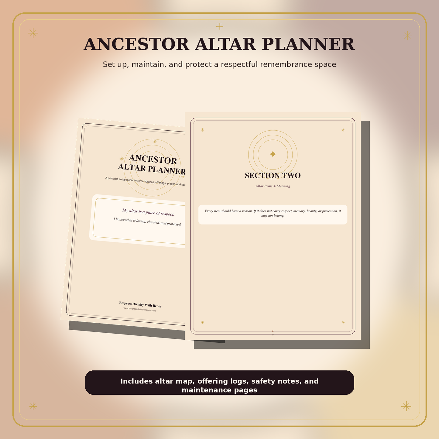Ancestor Connection Suite altar planner preview image