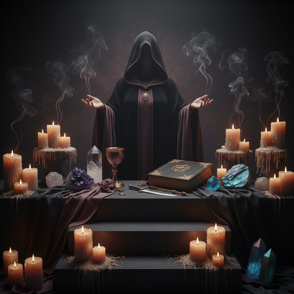 Sacred temple altar for high priestess pathway intensive