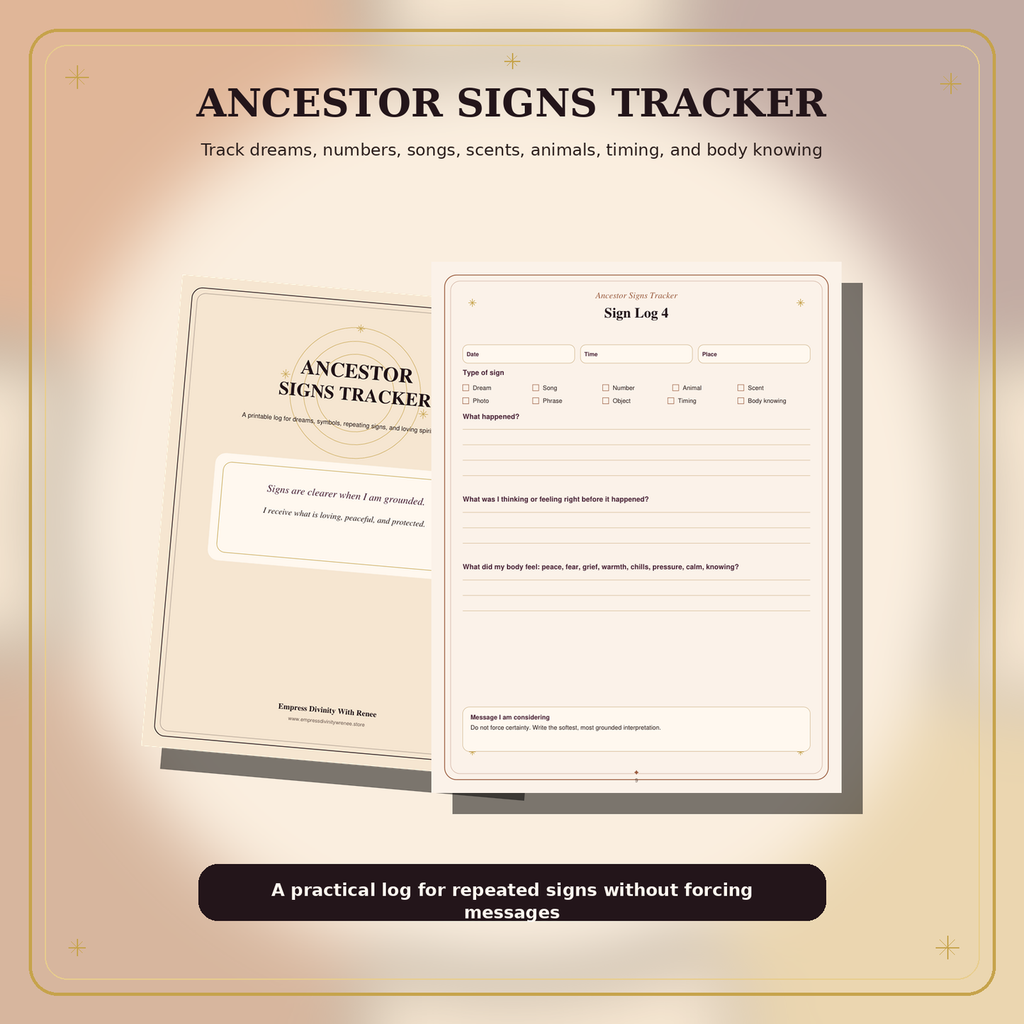 Ancestor Connection Suite signs tracker preview image