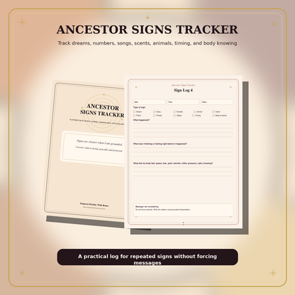 Ancestor Connection Suite signs tracker preview image