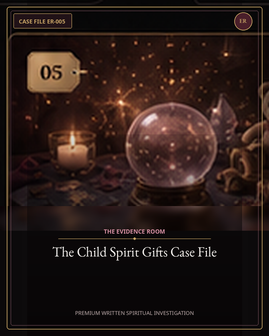 The Child Spirit Gifts Case File — Evidence Room premium written spiritual investigation
