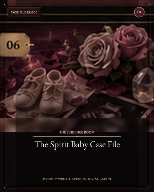 The Spirit Baby Case File — Evidence Room premium written spiritual investigation