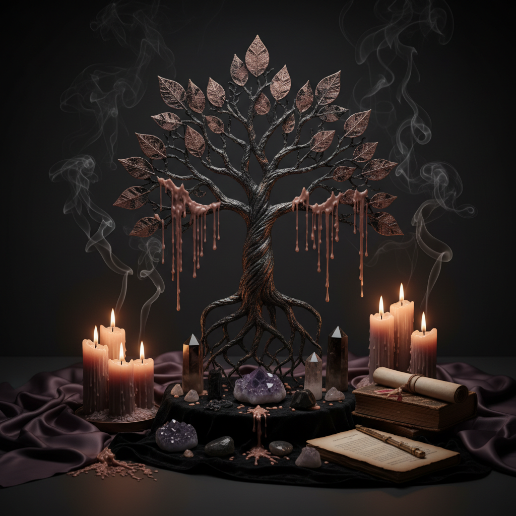 Ancestral altar representing generational patterns and lineage healing