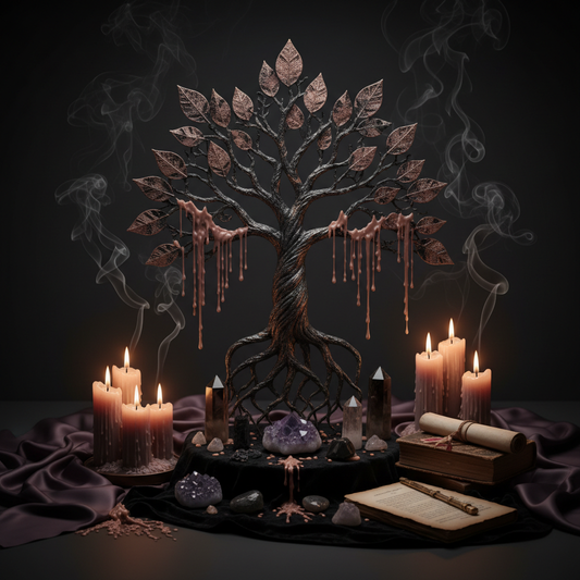 Ancestral altar representing generational patterns and lineage healing