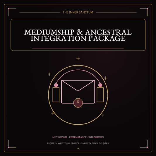 Mediumship and Ancestral Integration Package — premium Inner Sanctum spiritual service