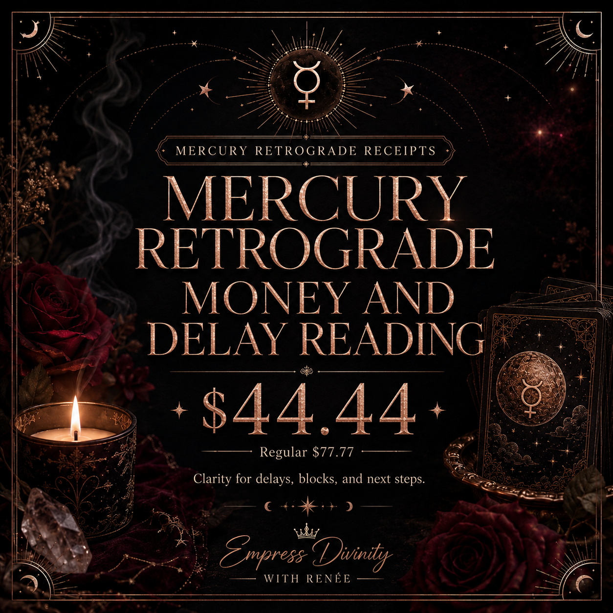 Mercury Retrograde Money And Delay Reading product graphic