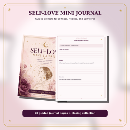 Self-Love Reset Suite mini journal preview image